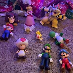 Super Mario Action Figure Set - Multicolor